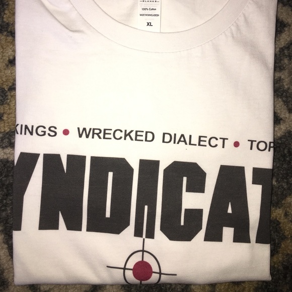 Wrecked Dialect x ICE T, Rhyme Syndicate x Nile Kings tshirt - Picture 8 of 9